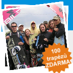 TÝDENNÍ KITEBOARDING KURZ + trapéz v ceně 3000,- Kč zdarma